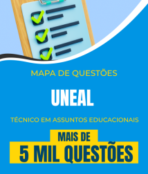 Mapa de Questões Online - UNEAL - Analista Administrativo - Técnico em Assuntos Educacionais - 5 Mil Questões
