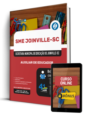 Apostila SME Joinville-SC 2026 - Auxiliar de Educador - Imagem 1