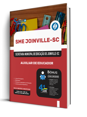 Apostila SME Joinville-SC 2026 - Auxiliar de Educador - Imagem 2