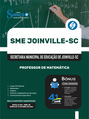 Apostila SME Joinville-SC 2026 - Professor de Matemática - Imagem 3