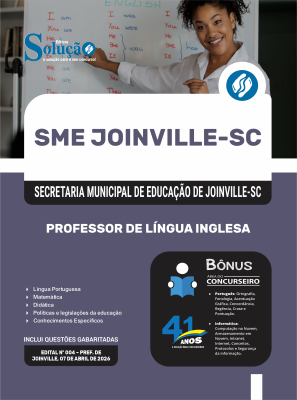 Apostila SME Joinville-SC 2026 - Professor de Língua Inglesa - Imagem 3