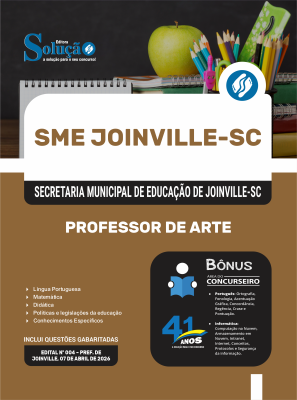 Apostila SME Joinville-SC 2026 - Professor de Arte - Imagem 3