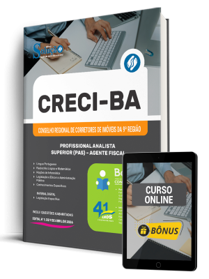 Apostila CRECI-BA 2026 - Profissional Analista Superior (PAS) - Agente Fiscal - Imagem 1