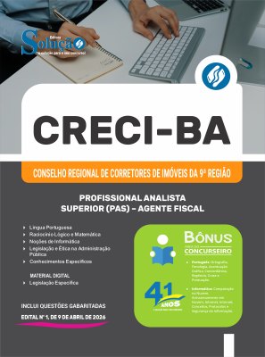 Apostila CRECI-BA 2026 - Profissional Analista Superior (PAS) - Agente Fiscal - Imagem 3