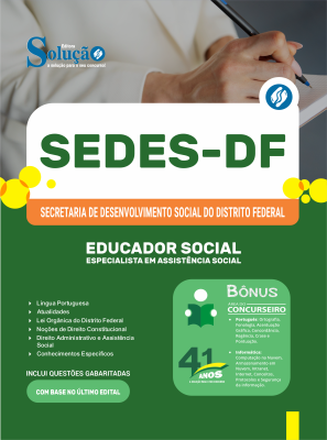 Apostila SEDES-DF 2026 - Especialista em Assistência Social - Educador Social - Imagem 3