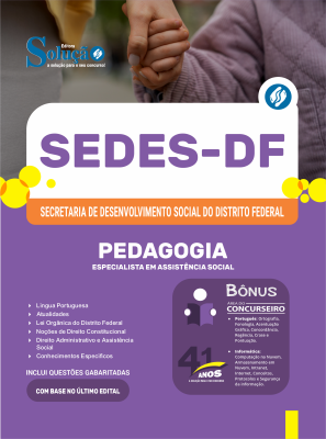 Apostila SEDES-DF 2026 - Especialista em Assistência Social - Pedagogia - Imagem 3