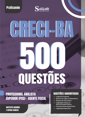 Caderno de Questões CRECI-BA - Profissional Analista Superior (PAS) - Agente Fiscal - 500 Questões Gabaritadas - Imagem 2