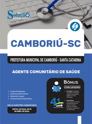 Apostila Prefeitura de Camboriú - SC 2026 - Agente Comunitário de Saúde - Imagem 3
