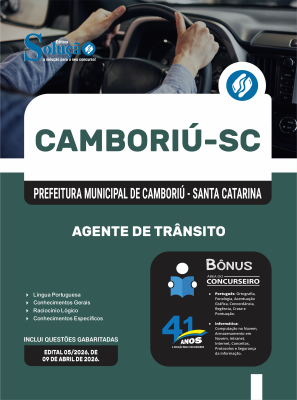 Apostila Prefeitura de Camboriú - SC 2026 - Agente de Trânsito - Imagem 3
