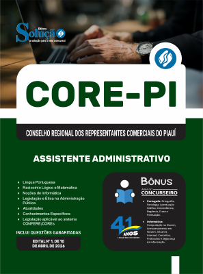 Apostila CORE-PI 2026 - Assistente Administrativo - Imagem 3