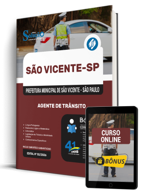 Apostila Prefeitura de São Vicente - SP 2026 - Agente de Trânsito - Imagem 1