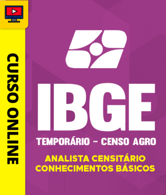 Curso IBGE - Temporário 2026 - Censo Agro - Analista Censitário - Conhecimentos Básicos - Imagem 1