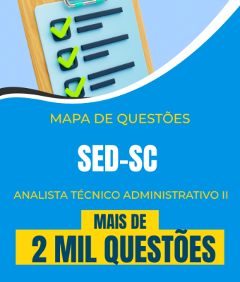 Mapa de Questões Online - SED-SC - Analista Técnico Administrativo II - 2 Mil Questões - Imagem 1