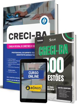 Combo CRECI-BA 2026 - Profissional de Suporte Técnico (PST) - Assistente Administrativo - Imagem 1
