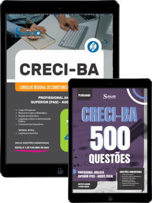 Combo CRECI-BA 2026 - Profissional Analista Superior (PAS) - Agente Fiscal - Imagem 1