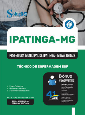 Apostila Prefeitura de Ipatinga - MG 2026 - Técnico de Enfermagem ESF - Imagem 3