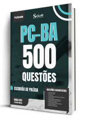 Capa Caderno de Questões PC-BA - Escrivão de Polícia - 500 Questões Gabaritadas