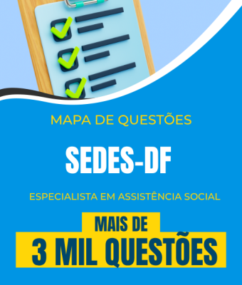 Mapa de Questões Online - SEDES-DF - Comum ao Especialista em Assistência Social - 3 Mil Questões - Imagem 1