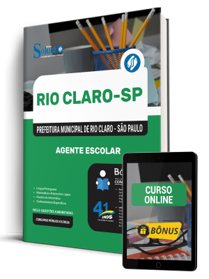 Apostila Prefeitura de Rio Claro - SP 2026 - Agente Escolar - Imagem 1