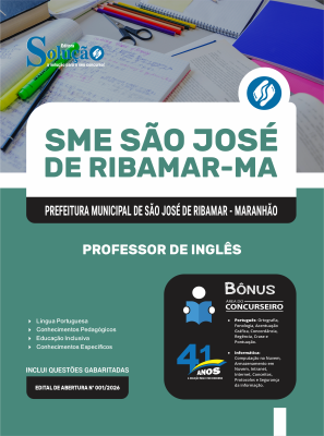 Apostila Prefeitura de São José de Ribamar-MA 2026 - Professor de Inglês - Imagem 3