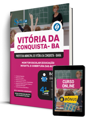 Apostila Prefeitura de Vitória da Conquista - BA 2026 - Monitor Escolar (Educação Infantil e Cobertura das AC'S) - Imagem 1