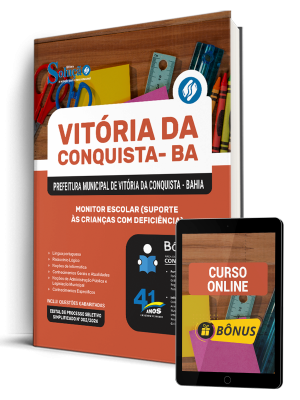 Apostila Prefeitura de Vitória da Conquista - BA 2026 - Monitor Escolar (Suporte às Crianças com Deficiência) - Imagem 1