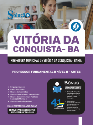 Apostila Prefeitura de Vitória da Conquista - BA 2026 - Professor Fundamental II Nível II - Artes - Imagem 3