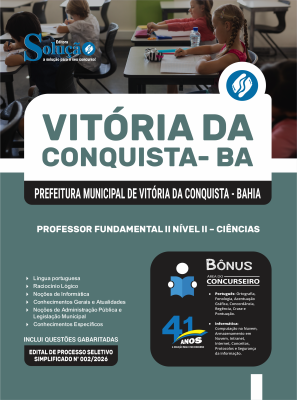 Apostila Prefeitura de Vitória da Conquista - BA 2026 - Professor Fundamental II Nível II - Ciências - Imagem 3