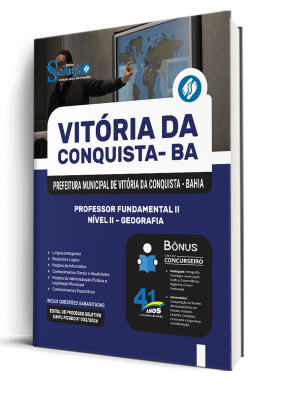 Apostila Prefeitura de Vitória da Conquista - BA 2026 - Professor Fundamental II Nível II - Geografia - Imagem 2