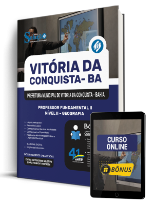 Apostila Prefeitura de Vitória da Conquista - BA 2026 - Professor Fundamental II Nível II - Geografia - Imagem 1