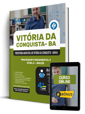 Apostila Prefeitura de Vitória da Conquista - BA 2026 - Professor Fundamental II Nível II - Inglês - Imagem 1