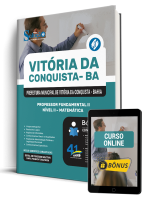 Apostila Prefeitura de Vitória da Conquista - BA 2026 - Professor Fundamental II Nível II - Matemática - Imagem 1