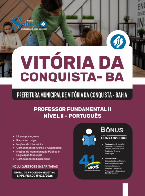 Apostila Prefeitura de Vitória da Conquista - BA 2026 - Professor Fundamental II Nível II - Português - Imagem 3