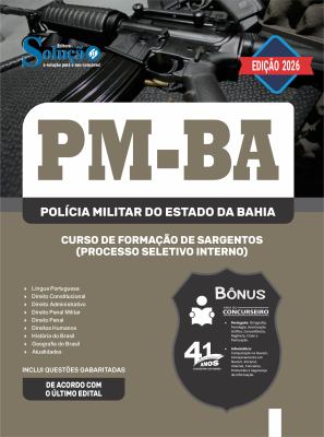 Apostila PM-BA 2026 - Curso de Formação de Sargentos (Processo Seletivo Interno) - Imagem 3