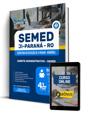 Apostila Prefeitura de Ji-Paraná - RO 2026 - Agente Administrativo - SEMED - Imagem 1