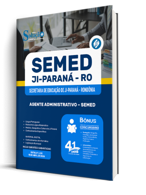Apostila Prefeitura de Ji-Paraná - RO 2026 - Agente Administrativo - SEMED - Imagem 2