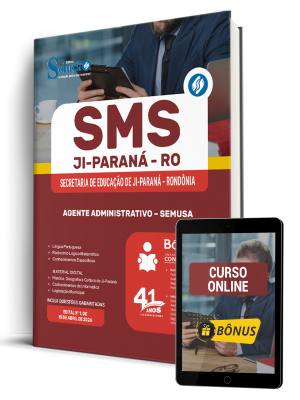 Apostila Prefeitura de Ji-Paraná - RO 2026 - Agente Administrativo - SEMUSA - Imagem 1