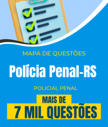 Capa Mapa de Questões Online - Polícia Penal-RS - Policial Penal - 7 Mil Questões