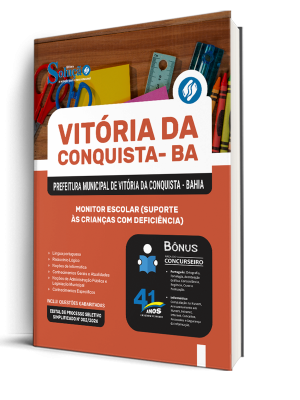 Combo Prefeitura de Vitória da Conquista - BA 2026 - Monitor Escolar (Suporte às Crianças com Deficiência) - Imagem 2