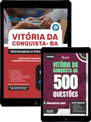 Combo Prefeitura de Vitória da Conquista - BA 2026 - Professor Fundamental II Nível II - Atendimento Educacional Especializado - AEE - Imagem 1