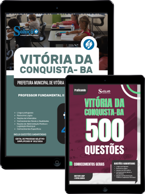 Combo Prefeitura de Vitória da Conquista - BA 2026 - Professor Fundamental II Nível II - Ciências - Imagem 1