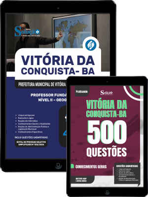 Combo Prefeitura de Vitória da Conquista - BA 2026 - Professor Fundamental II Nível II - Geografia - Imagem 1