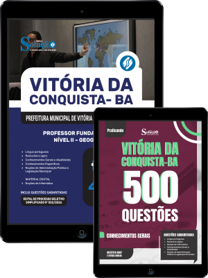 Combo Prefeitura de Vitória da Conquista - BA 2026 - Professor Fundamental II Nível II - Geografia - Imagem 1