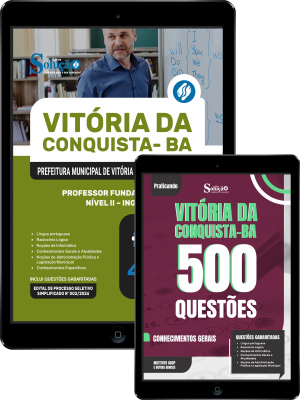 Combo Prefeitura de Vitória da Conquista - BA 2026 - Professor Fundamental II Nível II - Inglês - Imagem 1