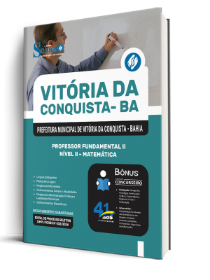 Combo Prefeitura de Vitória da Conquista - BA 2026 - Professor Fundamental II Nível II - Matemática - Imagem 2