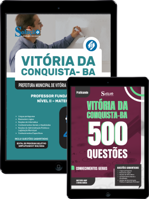 Combo Prefeitura de Vitória da Conquista - BA 2026 - Professor Fundamental II Nível II - Matemática - Imagem 1