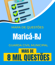 Capa Mapa de Questões Online - Pref. Maricá-RJ - Guarda Civil Municipal - 8 Mil Questões