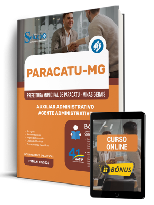 Apostila Prefeitura de Paracatu - MG 2026 - Auxiliar Administrativo - Imagem 1