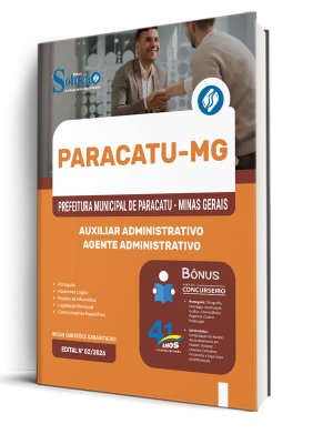 Apostila Prefeitura de Paracatu - MG 2026 - Auxiliar Administrativo - Imagem 2
