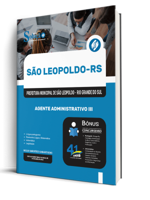 Apostila Prefeitura de São Leopoldo - RS 2026 - Agente Administrativo III - Imagem 2